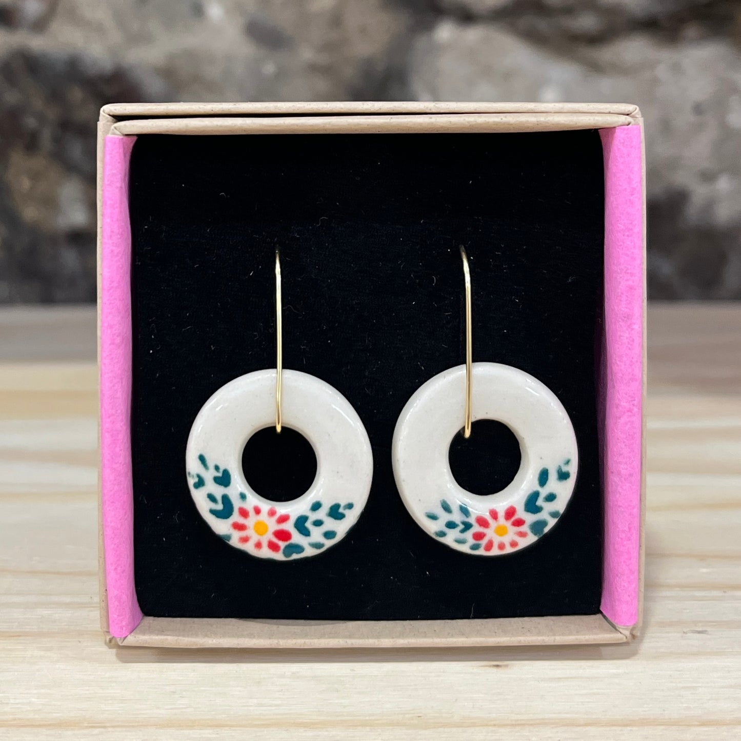 Floral Doughnut Earrings