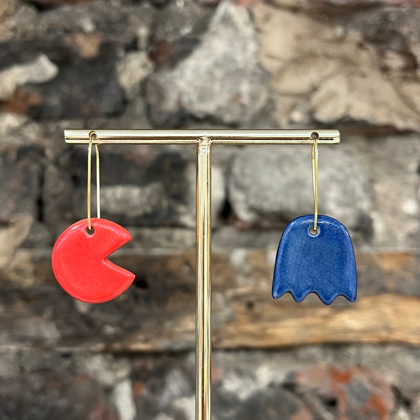 Pac-Man Earrings