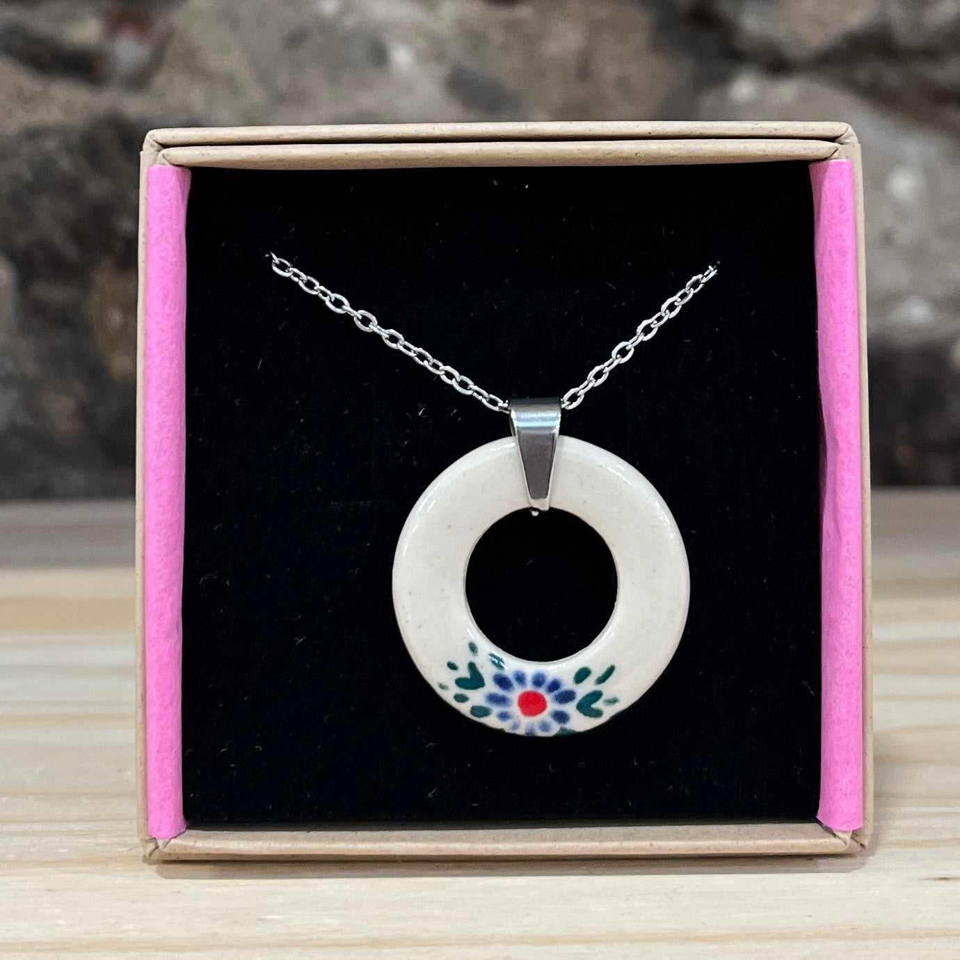 Floral Doughnut Necklace